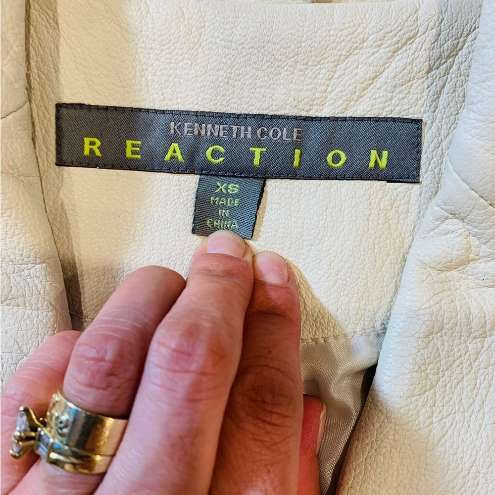 Kenneth Code Reaction Leather Blazer - image 7